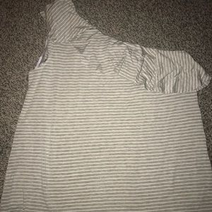 Apt 9 One shoulder ruffle top